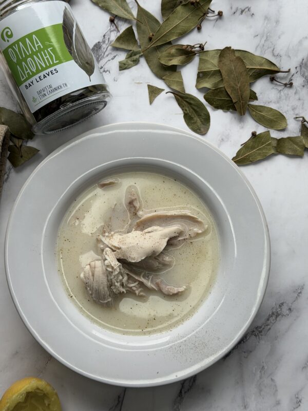 kuřecí polévka avgolemono